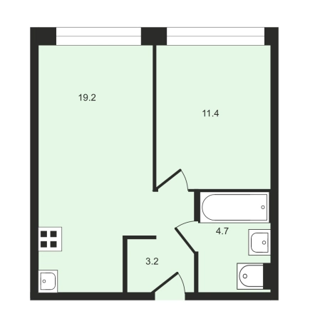 Купить однокомнатную квартиру в районе Филёвский Парк в Москве. Вариант № 2955994, 2, площадь -  квм, цена 20000000 рублей