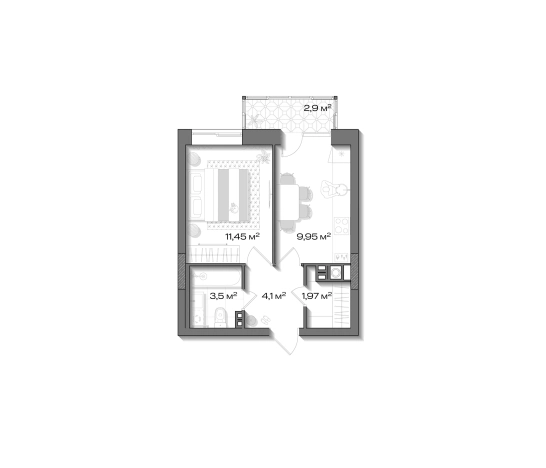 Купить квартиру в Шлиссельбурге. Вариант № 8937394, 0, площадь -  квм, цена 4952705 рублей