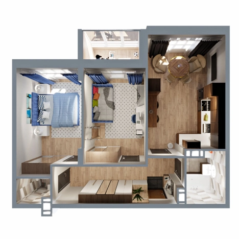 Купить квартиру в новостройках в Коврове. Вариант № 146521, 3, площадь -  квм, цена 6108524 рублей