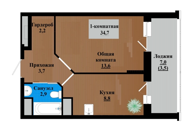 Купить квартиру в районе Черновский в Чите. Вариант № 156858, 0, площадь - квм, цена 5690800 рублей