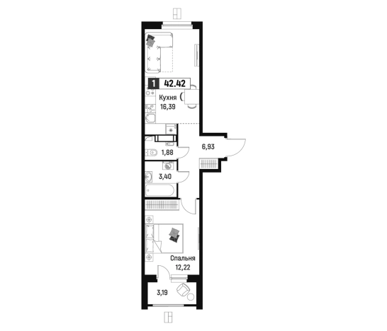 Купить квартиру в новостройках в ЖК Максималист в Мурине. Вариант № 6866784, 0, площадь -  квм, цена 7997671 рублей