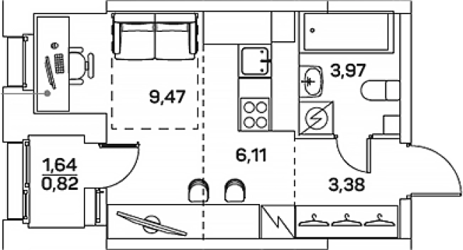 Купить Студию в новостройках у метро Нижегородская в Москве. Вариант № 3573794, 0, площадь -  квм, цена 9986543 рублей