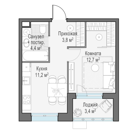 Купить квартиру в ЖК Новое Пушкино в Пушкине. Вариант № 165848, 0, площадь -  квм, цена 7720000 рублей