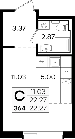 Купить квартиру в ЖК GloraX Новинки в Нижегородской области. Вариант № 137897, 0, площадь -  квм, цена 3399999 рублей
