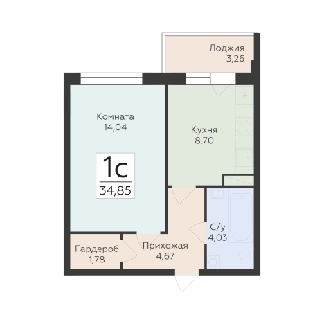 Купить квартиру в ЖК Авиапарк в Воронеже. Вариант № 149595, 0, площадь -  квм, цена 3746375 рублей