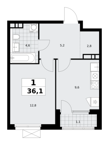 Купить квартиру у метро Улица Горчакова в Москве. Вариант № 116754, 0, площадь - квм, цена 17433773 рублей