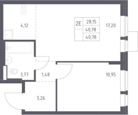 Купить однокомнатную квартиру на улице Рабочая в Щёлкове. Вариант № 2372135, 0, площадь - квм, цена 9506937 рублей