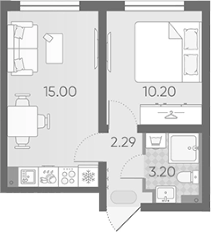 Купить квартиру в новостройках в ЖК Ручьи 2 в Санкт-Петербурге. Вариант № 7606475, 0, площадь -  квм, цена 7007400 рублей