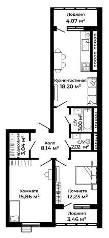 Купить квартиру в новостройках в Коврове. Вариант № 149400, 0, площадь -  квм, цена 10896806 рублей