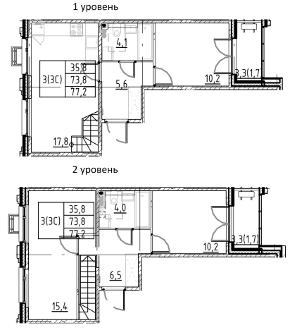 Купить многокомнатную квартиру в ЖК Пулково Lake в Санкт-Петербурге. Вариант № 7597489, 0, площадь -  квм, цена 23441316 рублей