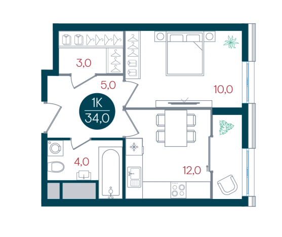 Купить однокомнатную квартиру в районе Царицыно в Москве. Вариант № 8948696, 0, площадь -  квм, цена 12844432 рублей