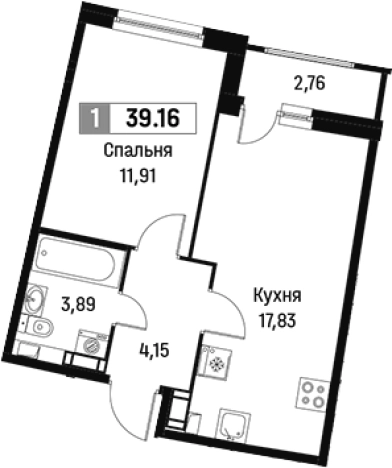 Купить двухкомнатную квартиру в Мурине. Вариант № 6211881, 0, площадь -  квм, цена 6887515 рублей