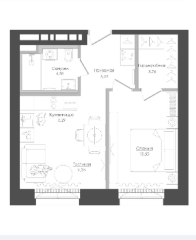 Купить квартиру в Москве. Вариант № 8277219, 1, площадь -  квм, цена 19000000 рублей