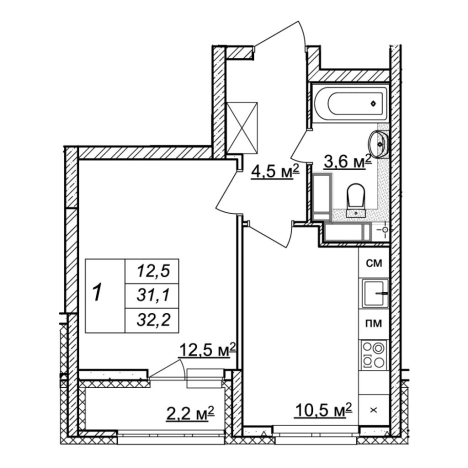 Купить однокомнатную квартиру на улице Германа Лопатина в Нижнем Новгороде. Вариант № 169770, 0, площадь -  квм, цена 8112250 рублей