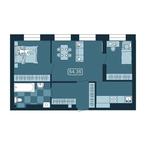 Купить трехкомнатную квартиру в новостройках в Приморском крае. Вариант № 5548083, 0, площадь -  квм, цена 9747673 рублей