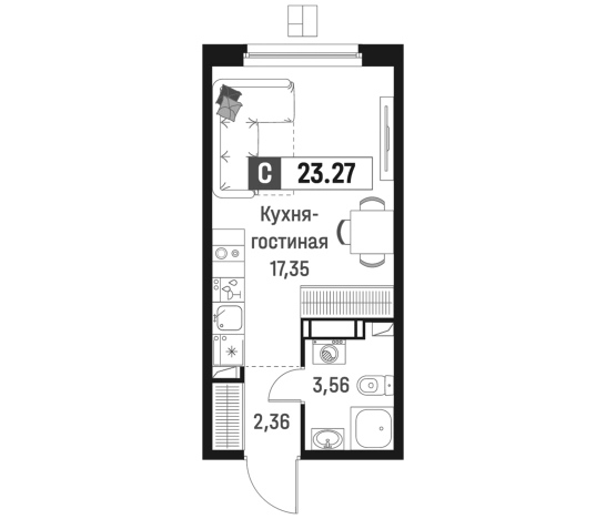 Купить квартиру в новостройках в ЖК Максималист в Мурине. Вариант № 6866918, 0, площадь -  квм, цена 4496724 рублей