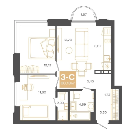 Купить трехкомнатную квартиру в ЖК Пульсар в Новосибирске. Вариант № 9960992, 0, площадь -  квм, цена 14530000 рублей