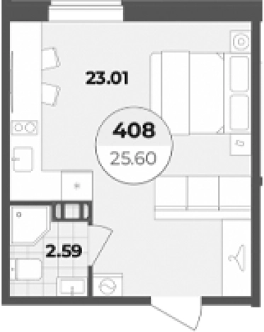 Купить Студию в районе Центральный в Санкт-Петербурге. Вариант № 6855388, 0, площадь -  квм, цена 9730560 рублей