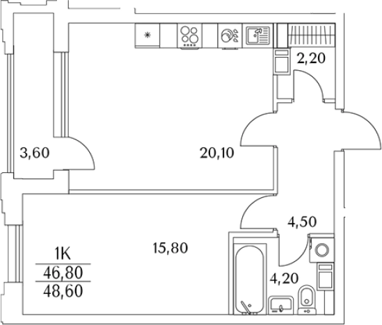Купить двухкомнатную квартиру в ЖК Тайм Сквер в Санкт-Петербурге. Вариант № 9571366, 0, площадь -  квм, цена 11478852 рублей