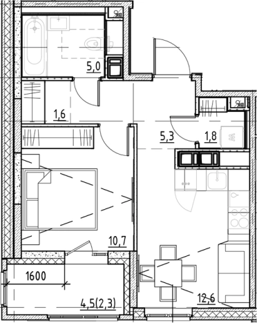 Купить однокомнатную квартиру в ЖК Янила Forest в Ленинградской области. Вариант № 7838515, 0, площадь -  квм, цена 6189750 рублей