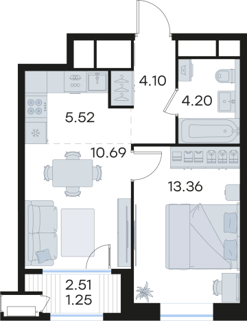 Купить квартиру в ЖК Glorax Черниговская в Нижнем Новгороде. Вариант № 3593242, 0, площадь -  квм, цена 21986485 рублей