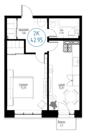Купить двухкомнатную квартиру на улице Профсоюзная в Иркутске. Вариант № 82230, 0, площадь -  квм, цена 3800000 рублей