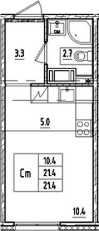 Купить Студию в ЖК Октябрьская набережная в Санкт-Петербурге. Вариант № 9206388, 0, площадь -  квм, цена 5825700 рублей