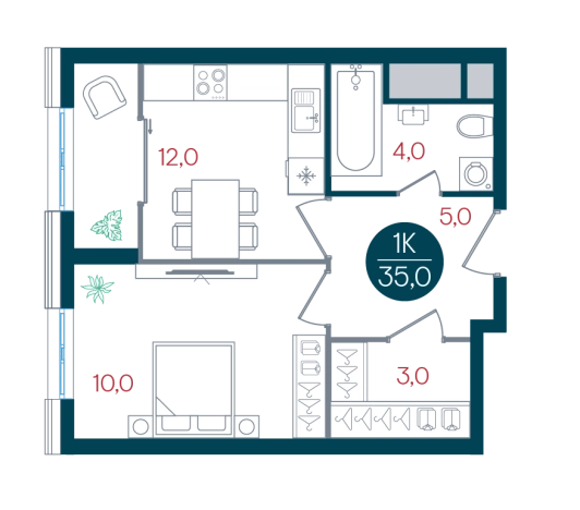 Купить однокомнатную квартиру в районе Царицыно в Москве. Вариант № 8947632, 0, площадь -  квм, цена 12687500 рублей