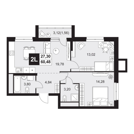 Купить трехкомнатную квартиру на улице Соборная в Пензенской области. Вариант № 8041274, 0, площадь -  квм, цена 6568128 рублей