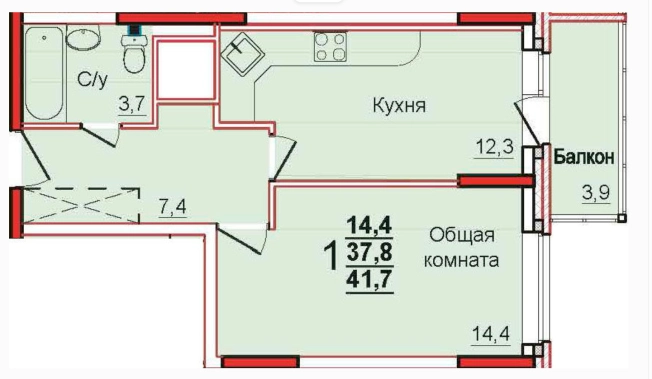 Купить квартиру в новостройках на улице Аркадия Шипунова в Тульской области. Вариант № 78303, 0, площадь -  квм, цена 4558000 рублей