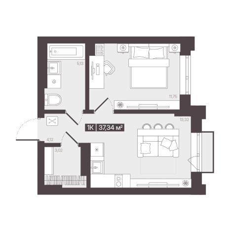 Купить квартиру в новостройках в районе Центральный в Кемерове. Вариант № 170865, 0, площадь -  квм, цена 6226612 рублей