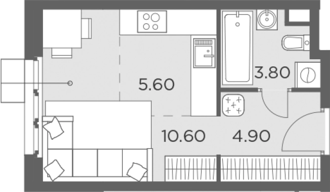 Купить Студию на вторичке в Пушкине. Вариант № 1131055, 0, площадь -  квм, цена 8740000 рублей