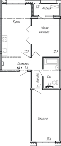 Купить трехкомнатную квартиру у метро Рыбацкое в Ленинградской области. Вариант № 7784010, 0, площадь -  квм, цена 8910000 рублей