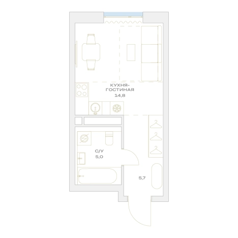 Купить квартиру в ЖК Детали в Москве. Вариант № 8686514, 0, площадь -  квм, цена 11591432 рублей