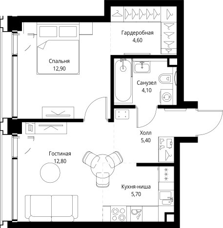 Купить квартиру в ЖК SET в Москве. Вариант № 10349347, 0, площадь - квм, цена 28938000 рублей