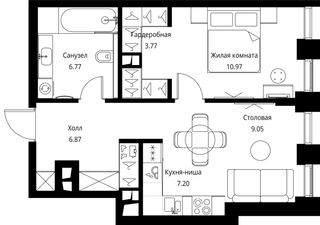 Купить квартиру в районе Покровское-Стрешнево в Москве. Вариант № 99055, 0, площадь -  квм, цена 21903779 рублей
