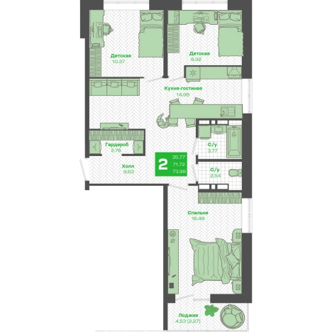 Купить двухкомнатную квартиру на вторичке на улице Ленинская в Приморском крае. Вариант № 6058855, 0, площадь - квм, цена 14000000 рублей