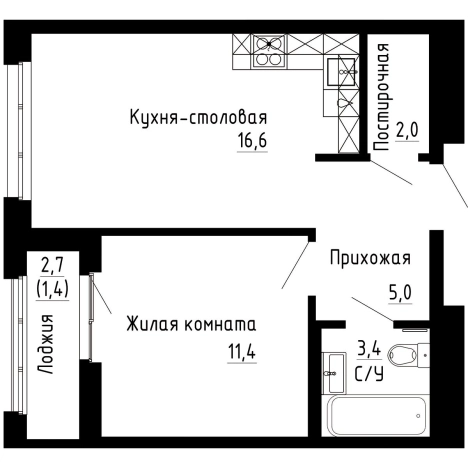 Купить квартиру в новостройках на улице Майора Филипова в Владивостоке. Вариант № 9769370, 0, площадь - квм, цена 9930100 рублей