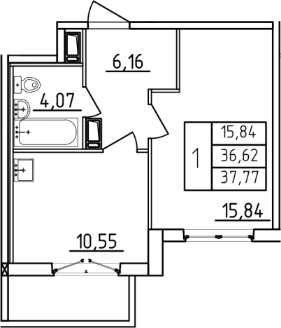 Купить однокомнатную квартиру в ЖК Аэросити в Санкт-Петербурге. Вариант № 6474138, 0, площадь -  квм, цена 6064000 рублей