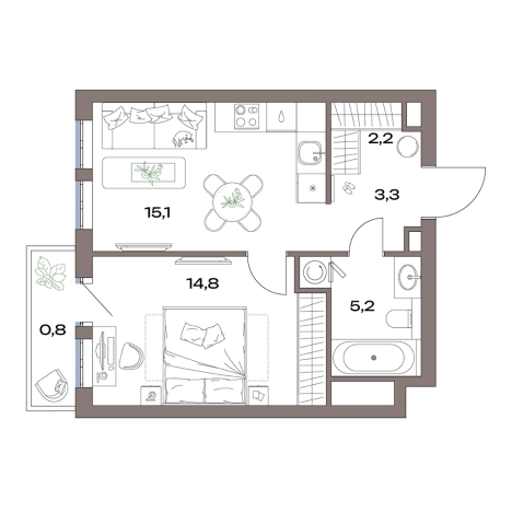 Купить двухкомнатную квартиру у метро Яхромская в Москве. Вариант № 880271, 0, площадь -  квм, цена 18821694 рублей