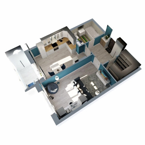 Купить однокомнатную квартиру в Микрорайоне Южный, Ковров в Коврове. Вариант № 146282, 5, площадь -  квм, цена 4669390 рублей