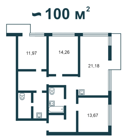 Купить квартиру в Новосибирске. Вариант № 10933666, 25, площадь - квм, цена 10600000 рублей