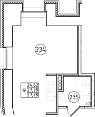 Купить Студию в ЖК Апарт-отель Фомин в Санкт-Петербурге. Вариант № 6230485, 0, площадь -  квм, цена 7120500 рублей