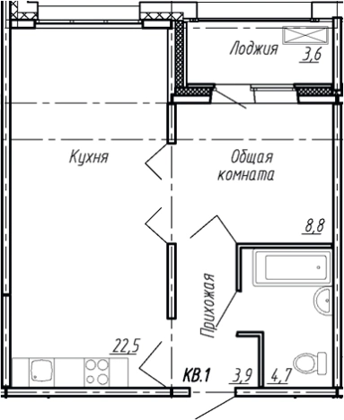 Купить двухкомнатную квартиру в новостройках у метро Рыбацкое в Ленинградской области. Вариант № 7784114, 0, площадь -  квм, цена 5872500 рублей