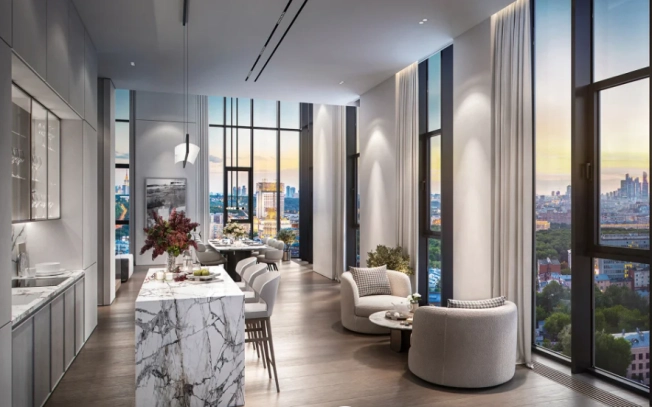 Купить четырехкомнатную квартиру в новостройках в Москве. Вариант № 57180, 13, площадь -  квм, цена 90100000 рублей