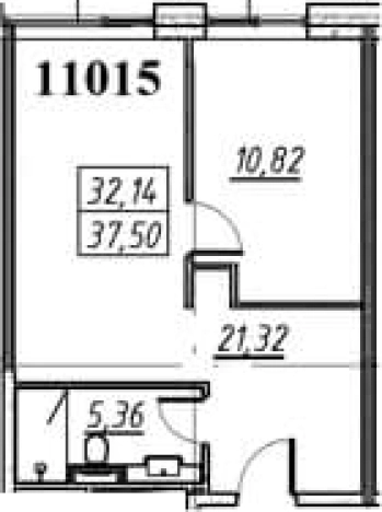 Купить однокомнатную квартиру в новостройках у метро Комендантский проспект в Санкт-Петербурге. Вариант № 6229738, 0, площадь -  квм, цена 11175000 рублей