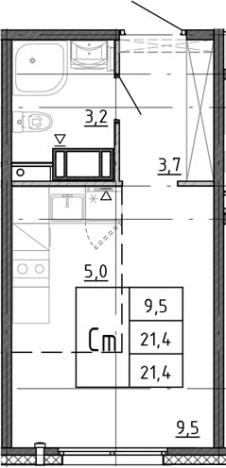 Купить квартиру в новостройках в ЖК Ручьи 2 в Санкт-Петербурге. Вариант № 7604137, 0, площадь -  квм, цена 4337865 рублей