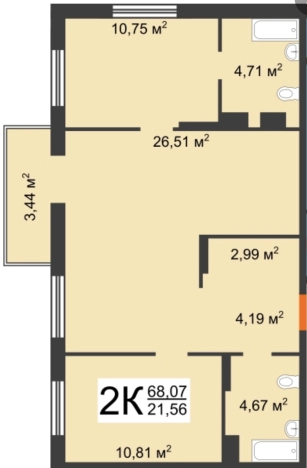 Купить квартиру в Нижнем Новгороде. Вариант № 10450099, 22, площадь -  квм, цена 16390000 рублей