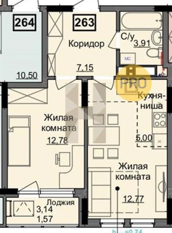 Купить однокомнатную квартиру в новостройках на улице Парковая в Ижевске. Вариант № 73737, 0, площадь - квм, цена 3730000 рублей