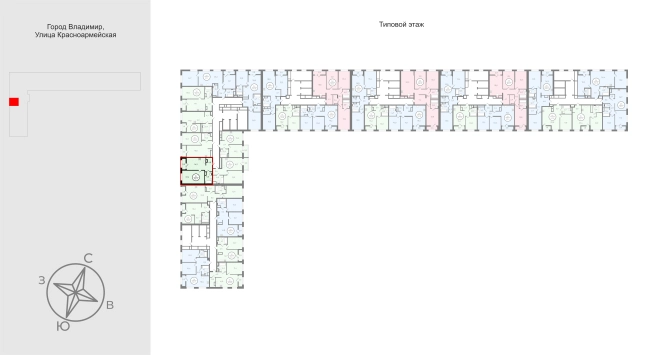Купить однокомнатную квартиру в новостройках в ЖК UNO в Владимире. Вариант № 9564637, 0, площадь -  квм, цена 7074200 рублей